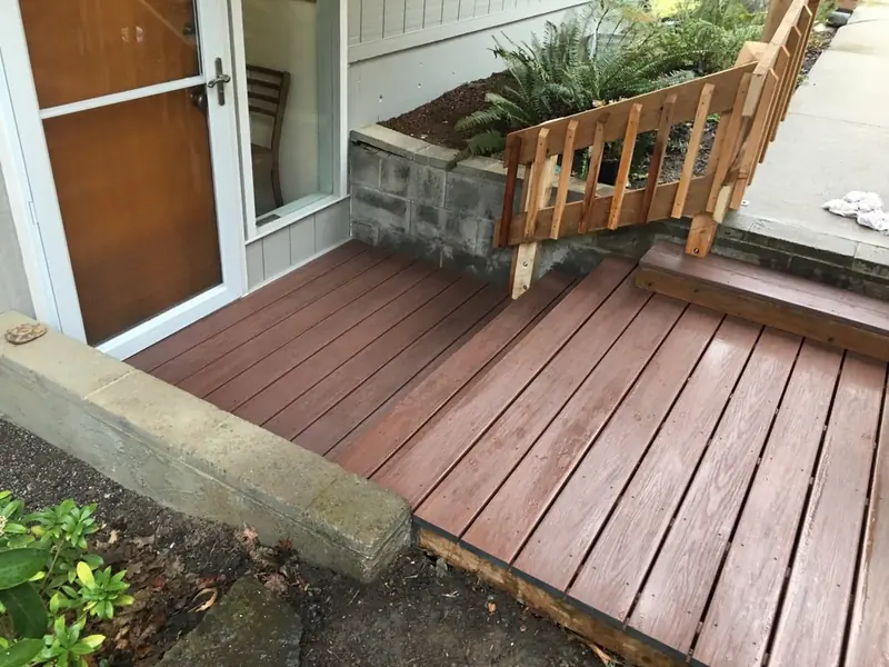 Deck and stair staining, Albany OR